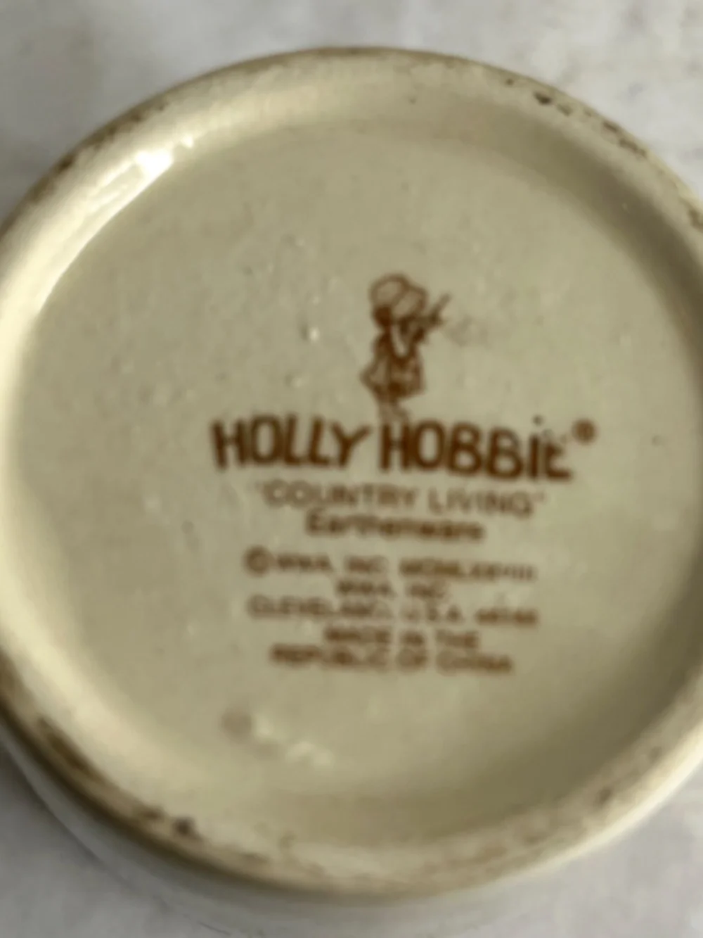VINTAGE Holly Hobbie Votive Candle 